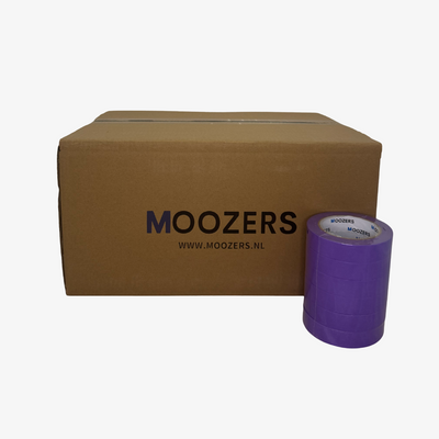 DOOS MOOZERS® 72 Rollen Washi Schilderstape paars 24mm x 50m