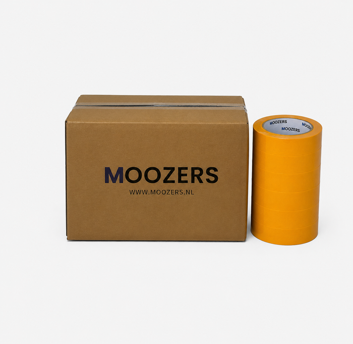DOOS MOOZERS® 36 Rollen Washi Schilderstape geel 36mm x 50m