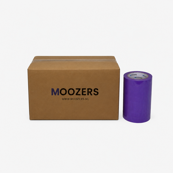 CARTON MOOZERS® - 36 rouleaux - Washi - Ruban de masquage violet - 24 mm x 50 m