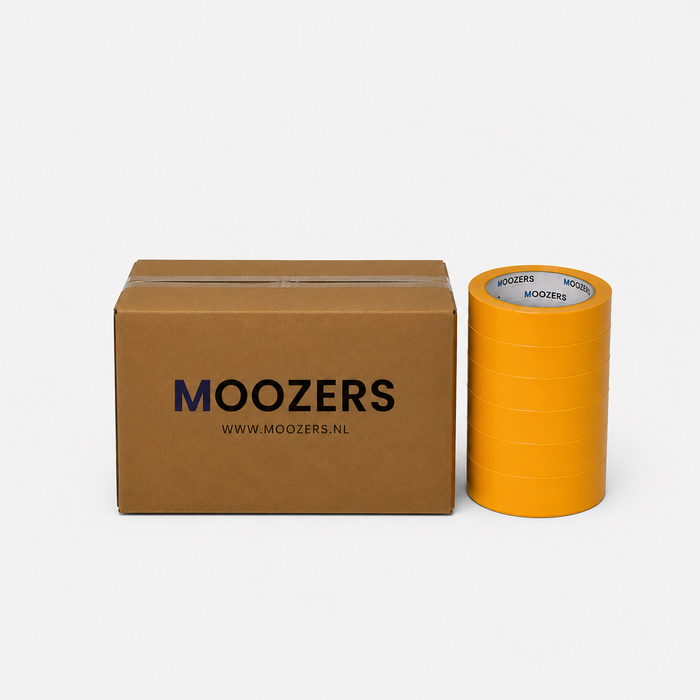 DOOS MOOZERS® 36 Rollen Washi Schilderstape geel 24mm x 50m