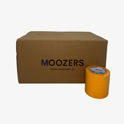 DOOS MOOZERS® 72 Rollen Washi Schilderstape geel 19mm x 50m